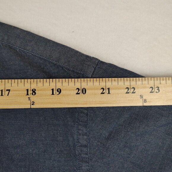 UNTUCKit Cotton Shirt Blue Weave Pattern Mens 3XL - Picture 6 of 7